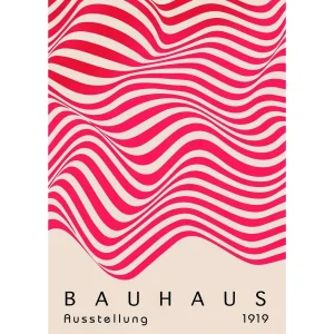 Bauhaus ondulado rojo