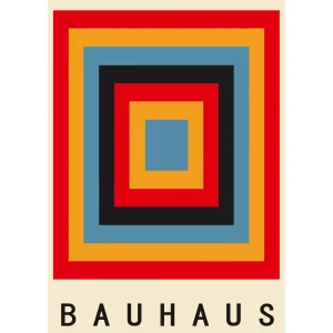Bauhaus cuadrado colores