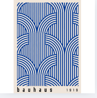 Bauhaus 1919 azul trenzado