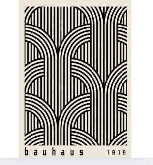 Bauhaus 1919 negro trenzado