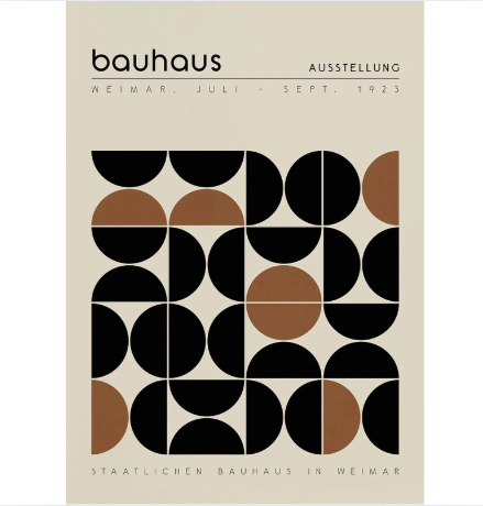 Bauhaus marrón negro