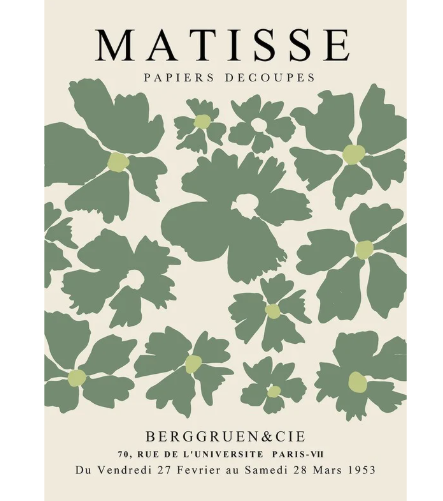 Matisse flores verdes